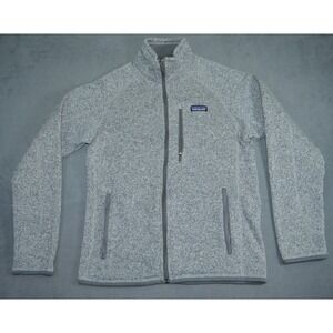 Patagonia Jacket Mens Small Heathered Gray Better Sweater Full Zip Fleece 25527